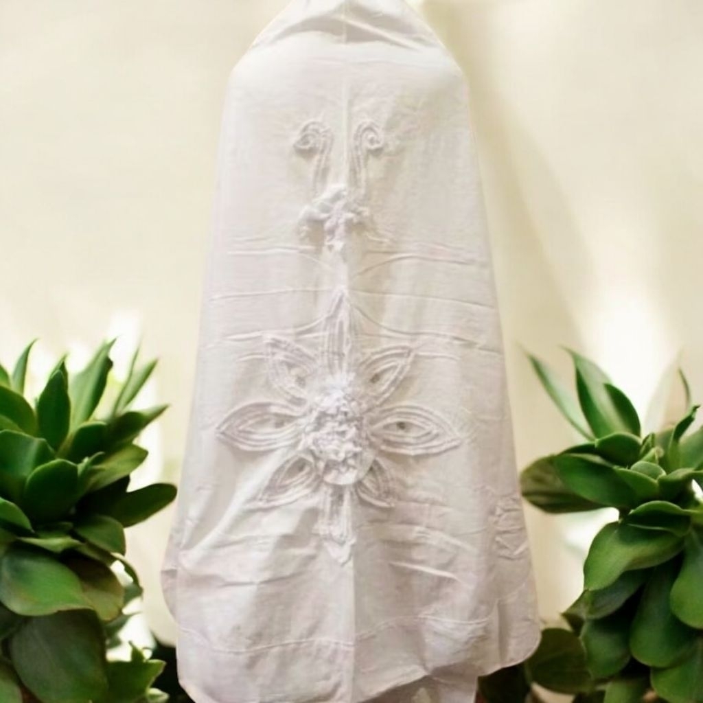 Mukena Anak Sd Tanggung Putih Bordir Termurah✅