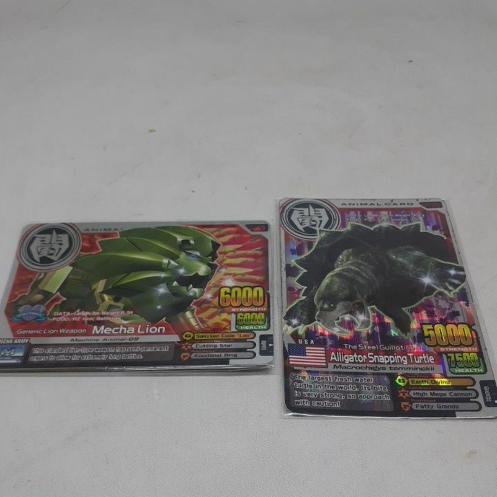 Kartu Animal Kaiser Bundle Mecha Lion Horizontal, Alligator Snapping Turtle Evo 5