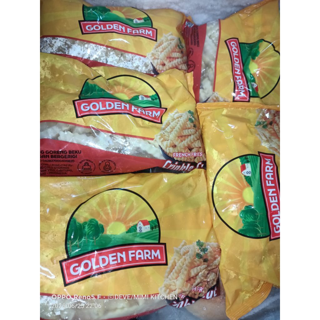 

French Fries Crinkle Cut 500gr Kentang Golden farm Crinkle Cut