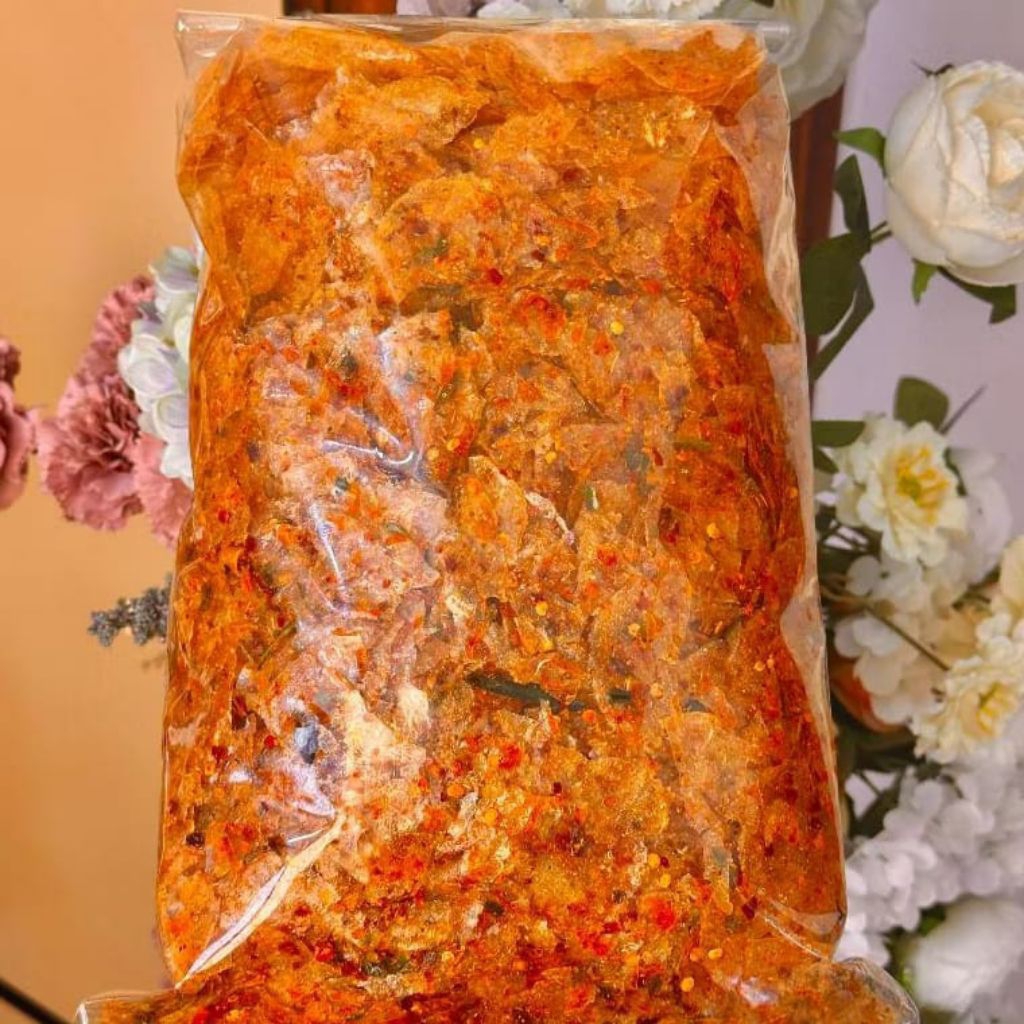 

KERIPIK KACA 500GR PEDAS DAUN JERUK / KERIPCA REMPAH MANTAP