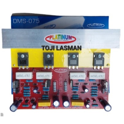 DMS 075 + TRANSISTOR FINAL PCB KIT power ocl 150w 150watt stereo sanken hanaya monstar dms 075+ 075 