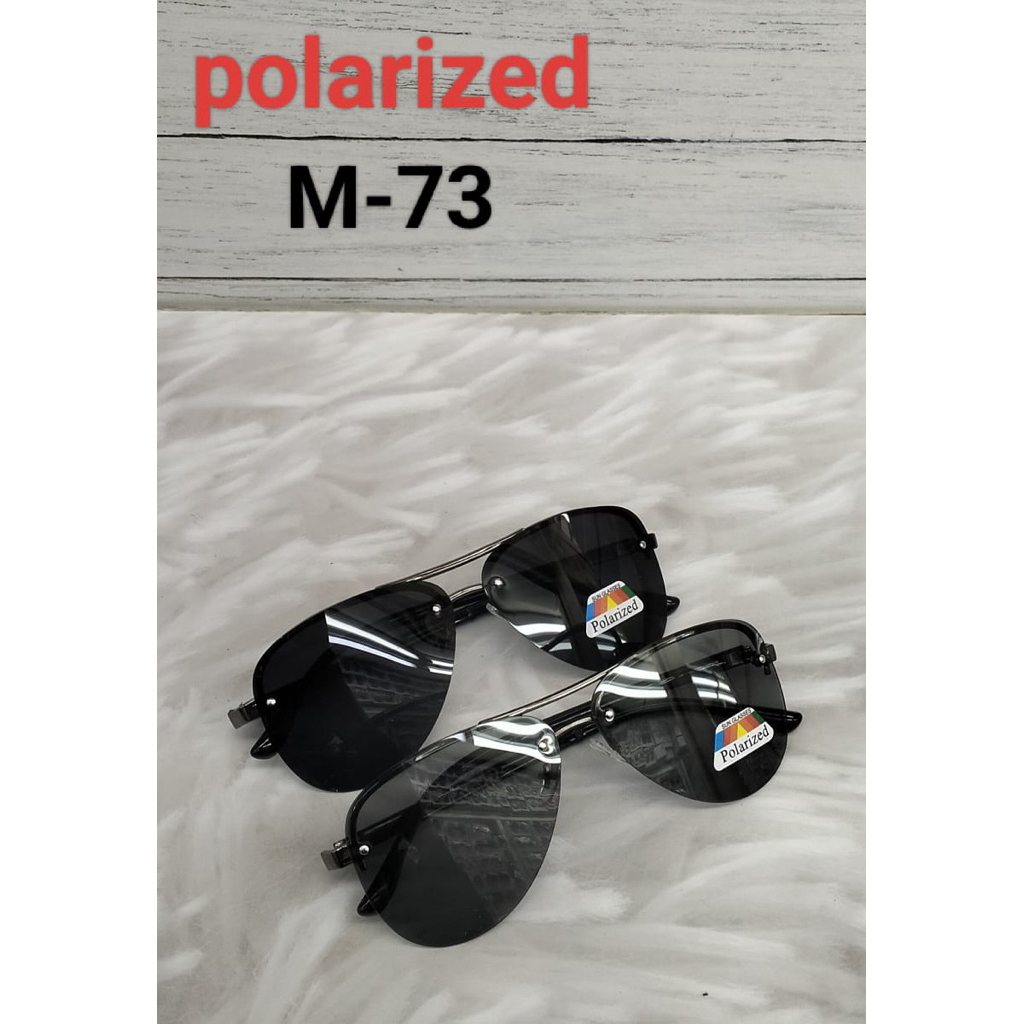Kacamata hitam pria original polarazed inlclude box// kacamata pria keren original polarized M73