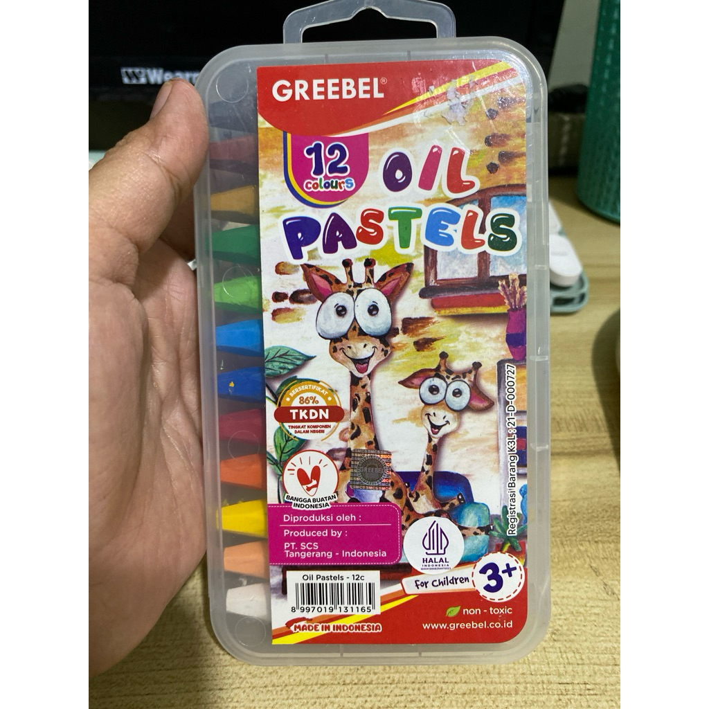 

Crayon Warna greebel isi 12 warna oil pastels