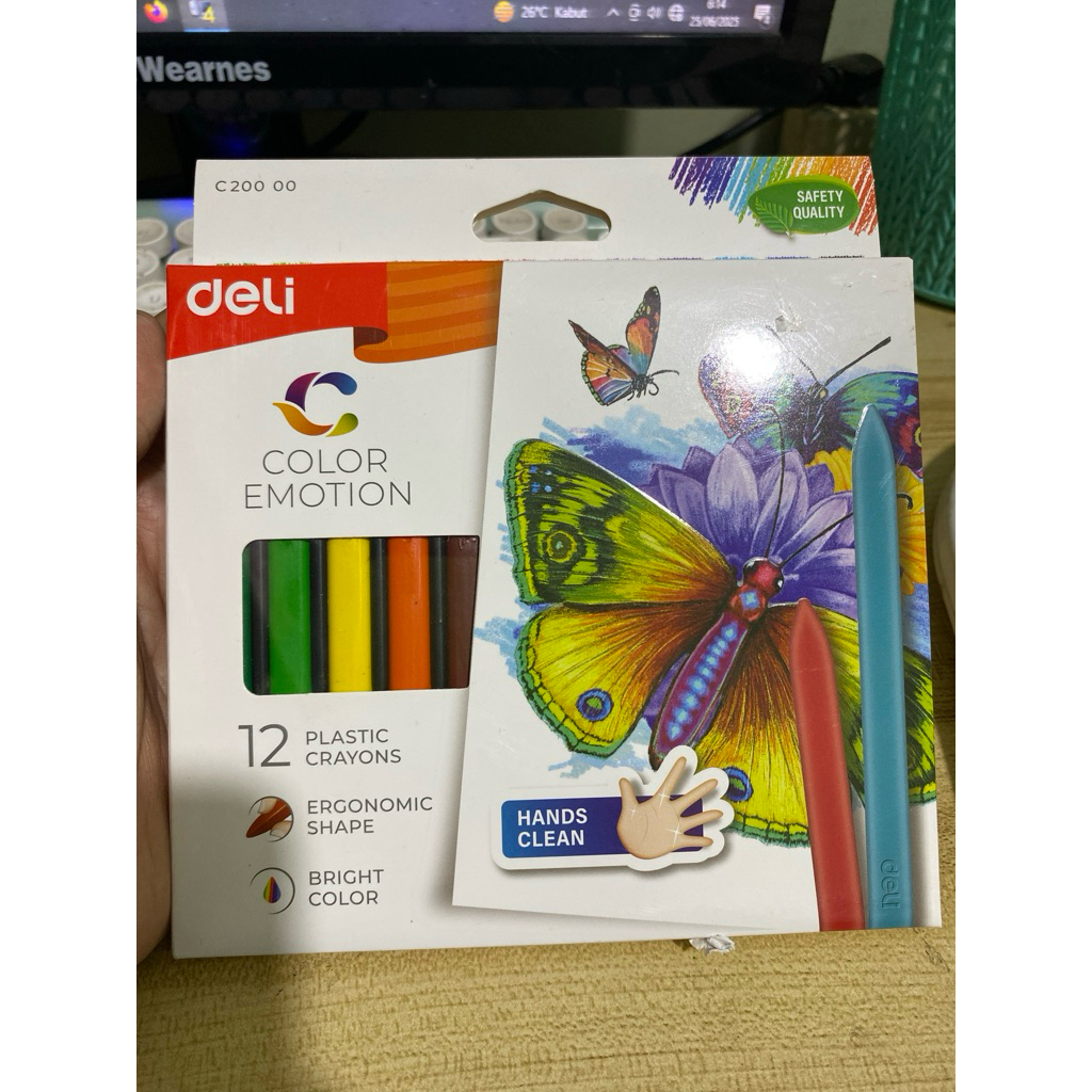 

Crayon color emotion deli 12 warna
