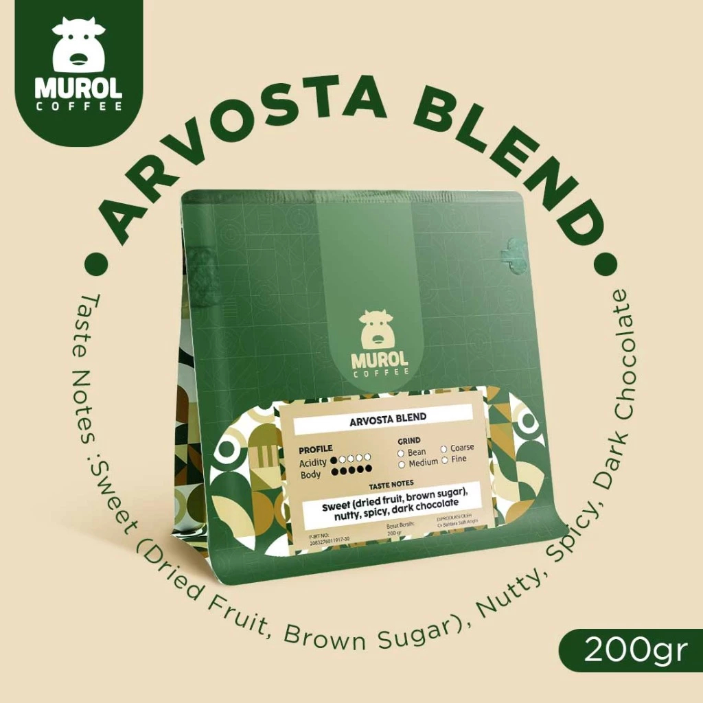 

Kopi Murol Arvosta Blend - Premium Blend Untuk Kopi susu Arabika Gayo dan Robusta Gayo