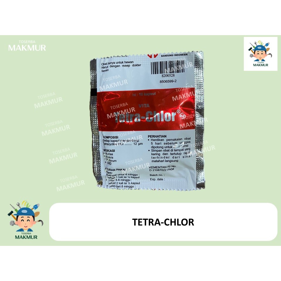 Tetra-Chlor / Obat ngorok ayam / kolera / korisa / CRD pada ayam