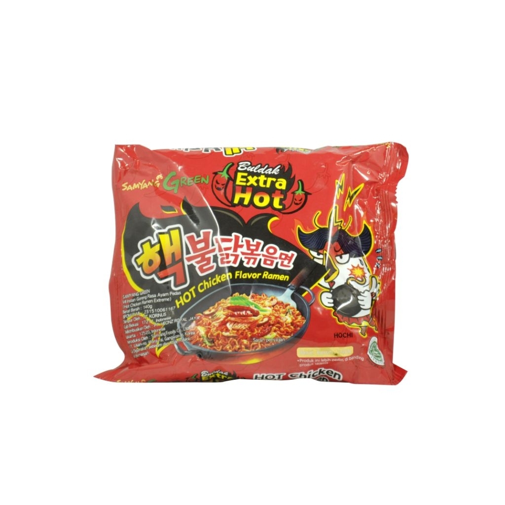 

SAMYANG GREEN MIE INSTANT KOREA HOT CHICKEN RAMEN EXTREME HOT SPICY 140gr