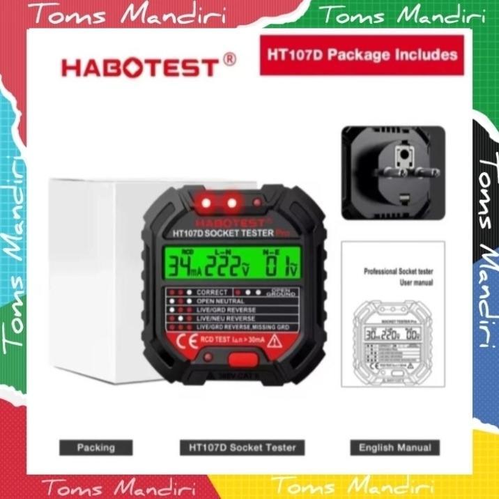Habotest HT107D Digital Smart Socket Tester Detector Voltage Test Ori - HT107D