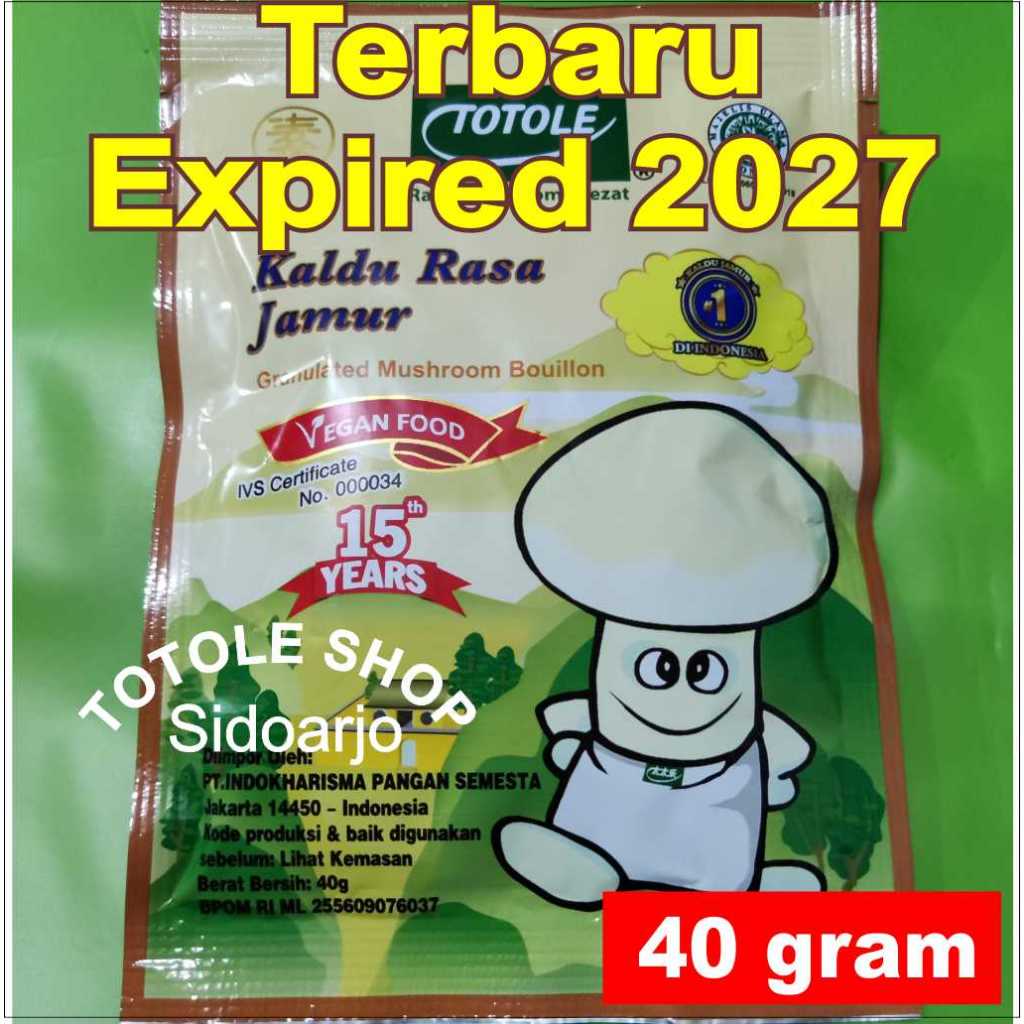 

Terbaru Exp 2027! Totole Kaldu Rasa Jamur 40 gram gr g 40gram 40gr 40g