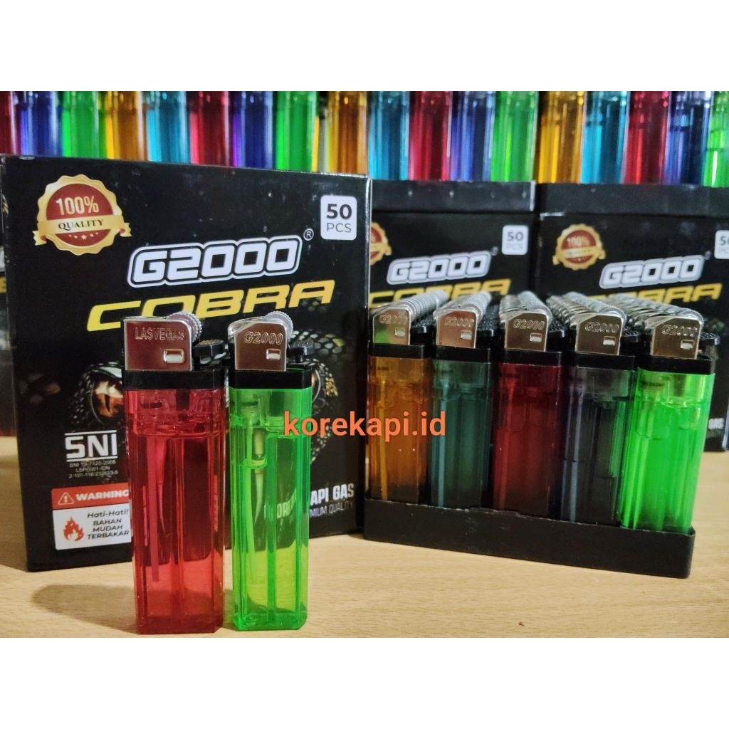 Korek Roda Cobra Slim G2000 (Ukuran Lebih Ramping/Slim dari korek biasa)