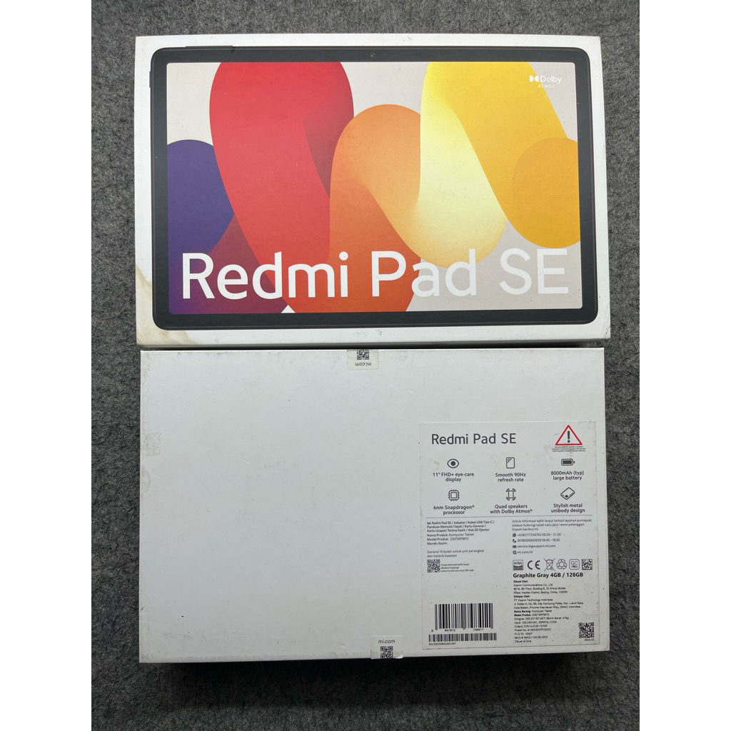

DUS BOOK DUSBOX KARDUS BOX KARTON XIAOMI REDMI PAD SE ORIGINAL COPOTAN