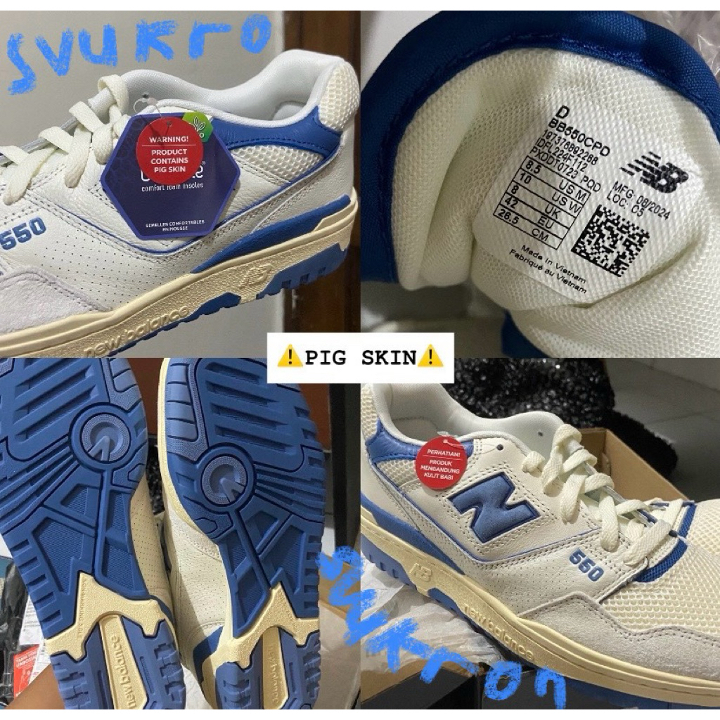 NEW BALANCE 550 BLUE (PIG SKIN)
