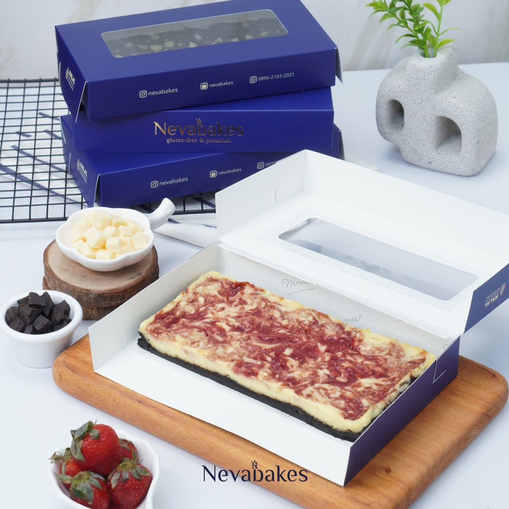 

Brownies GLUTEN FREE Strawberry Cheesecake — NevaBakes