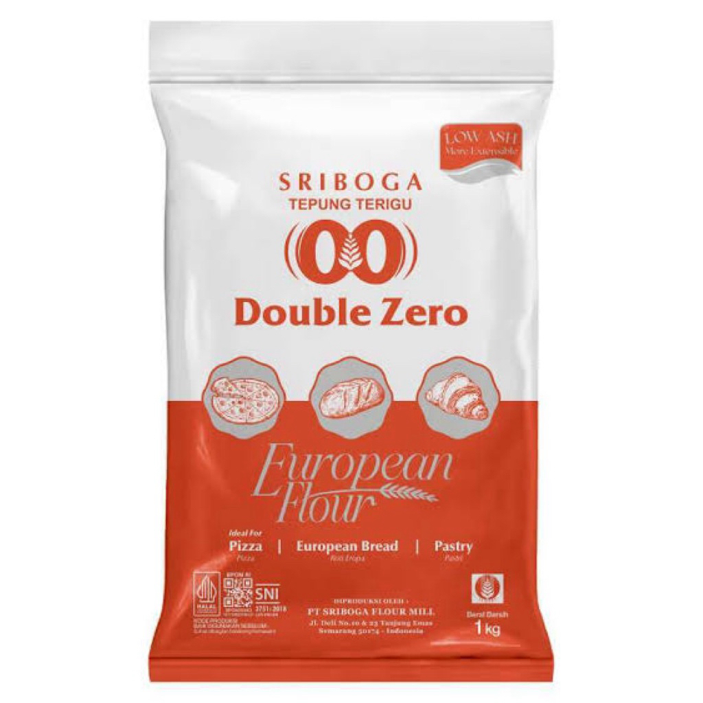 

Tepung Terigu DOUBLE ZERO 00 Sriboga 1kg - Double 00