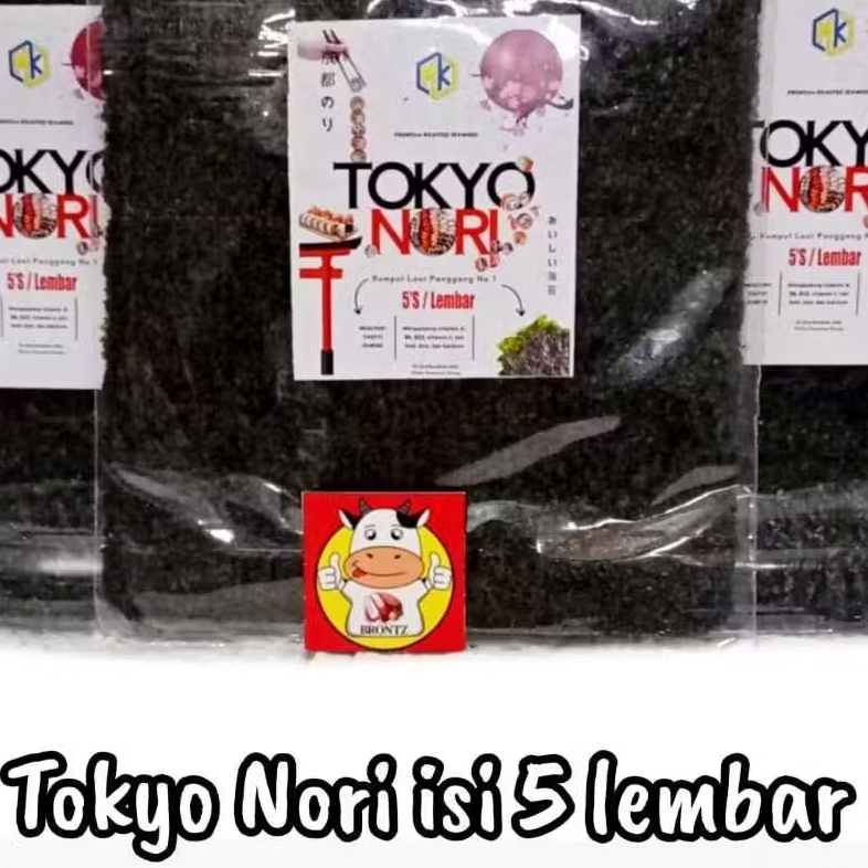 

TOKYO NORI ISI 5 LEMBAR - NORI (Rumput Laut Siap Makan) - Brontz Jogja Frozen Food