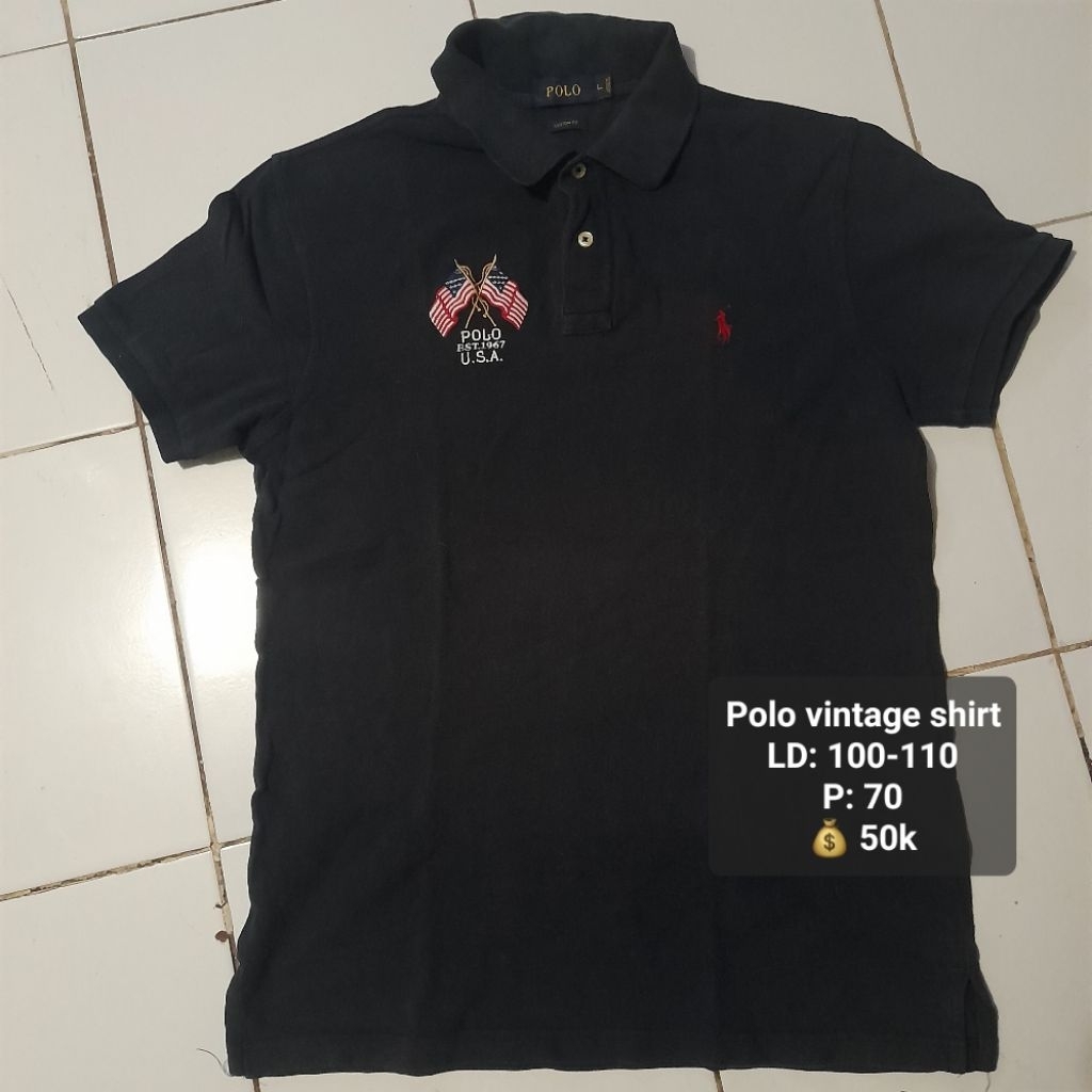 Polo Shirt Vintage Navy