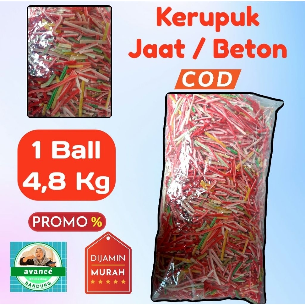 

Kerupuk Jaat / Beton Mentah Warna Warni 1 Ball (4 8 Kg)