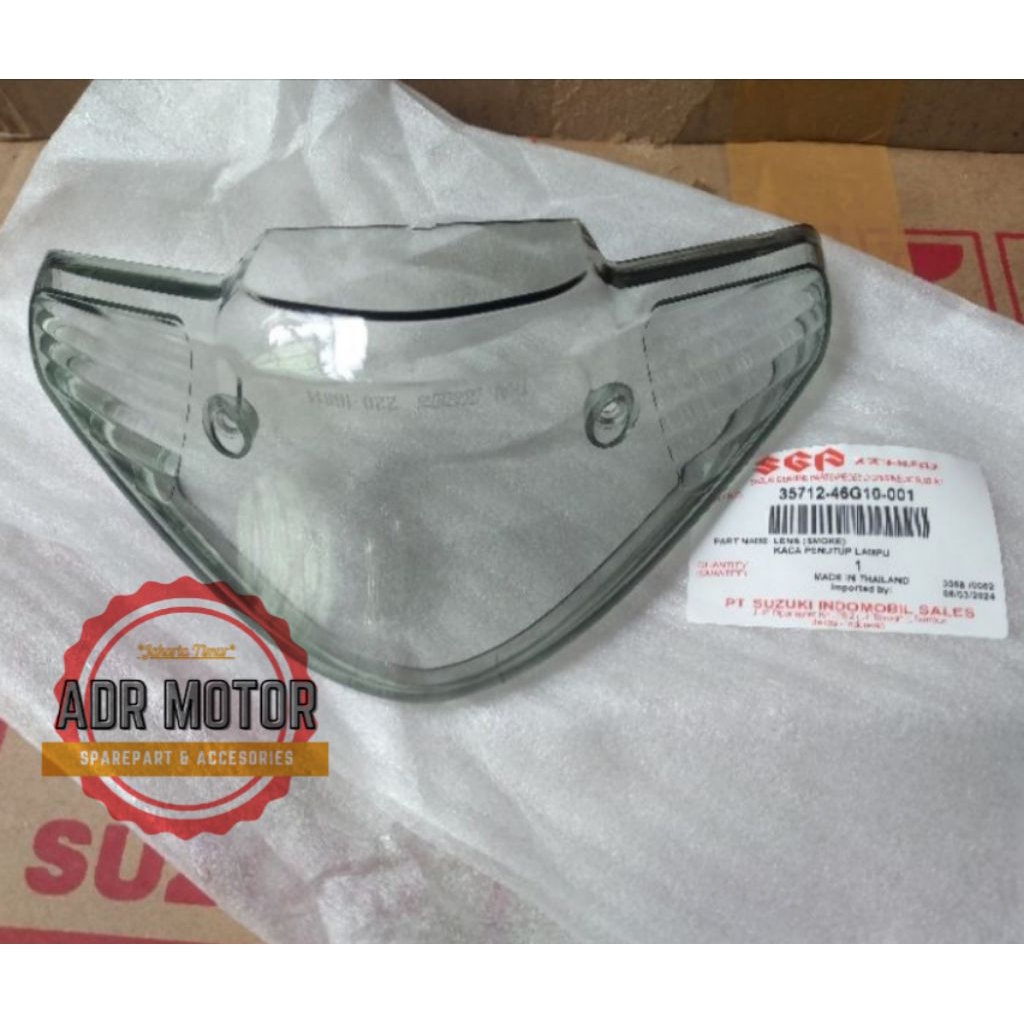 kaca mika lampu stop belakang spin 125 smoke original sgp