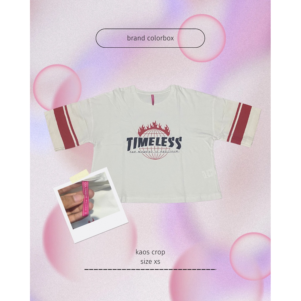 preloved kaos crop colorbox