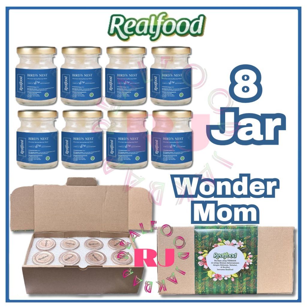 

Realfood Wonder Mom 8 Jar ( Minuman sarang burung walet )