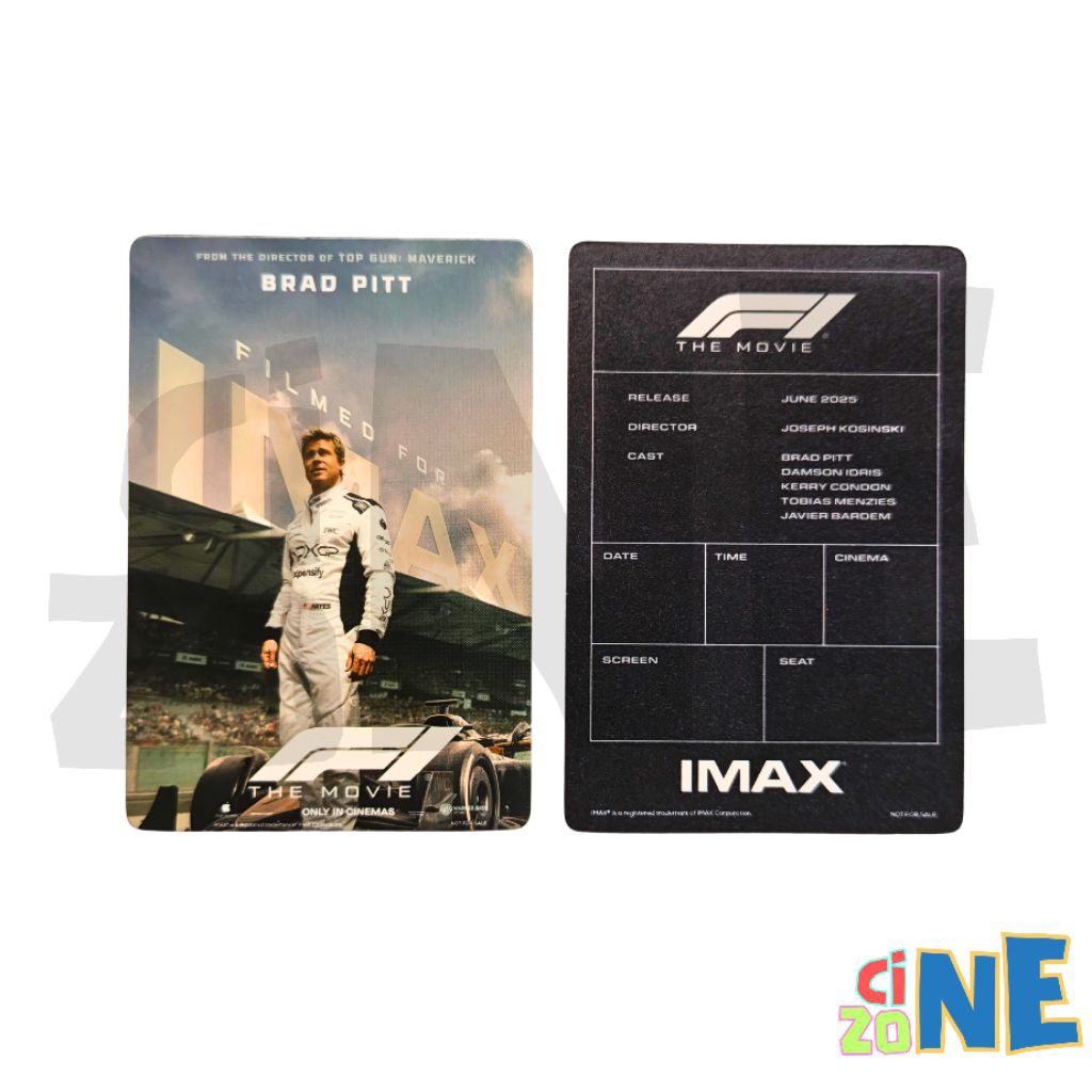 [ READY STOCK ] F1 THE MOVIE IMAX XXI COLLECTIBLE TICKET OFFICIAL FORMULA ONE