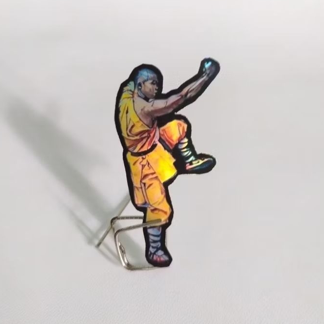 

Sticker hologram Shaolin Monk Pose Jurus Beladiri Tradisional Untuk hp Stiker laptop motor helm