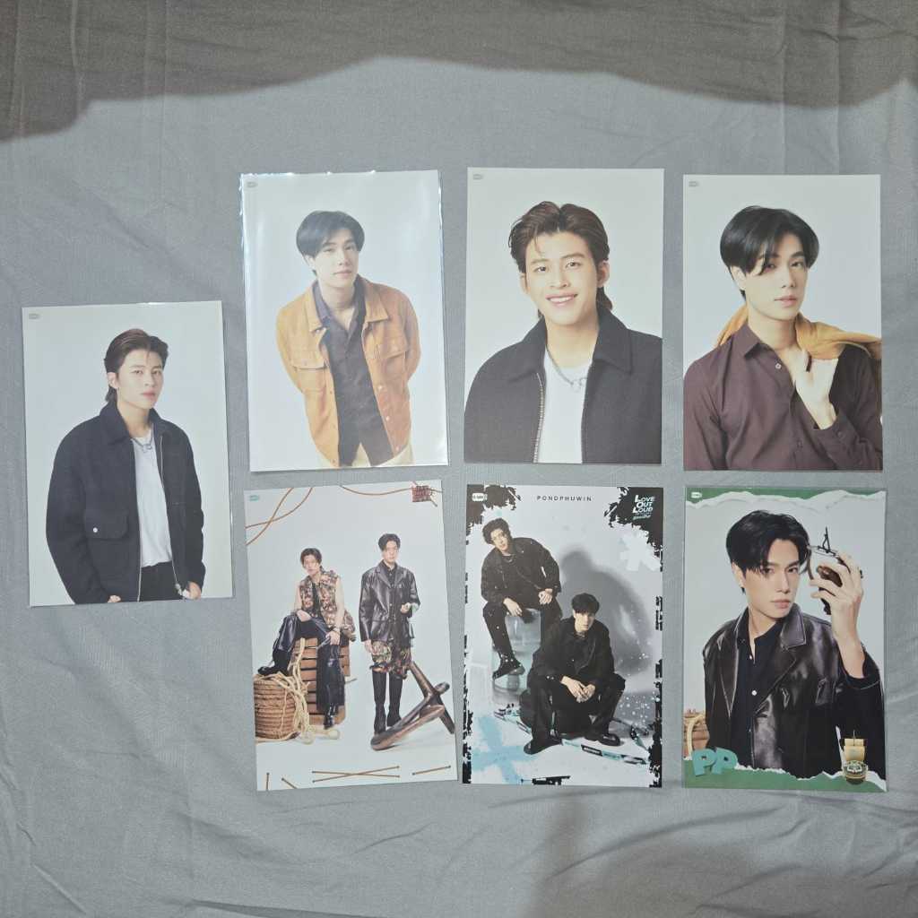 [READY] AAB POND PHUWIN POSTCARD LOL POSTCARD WITH FRAME OFFICIAL POSCA