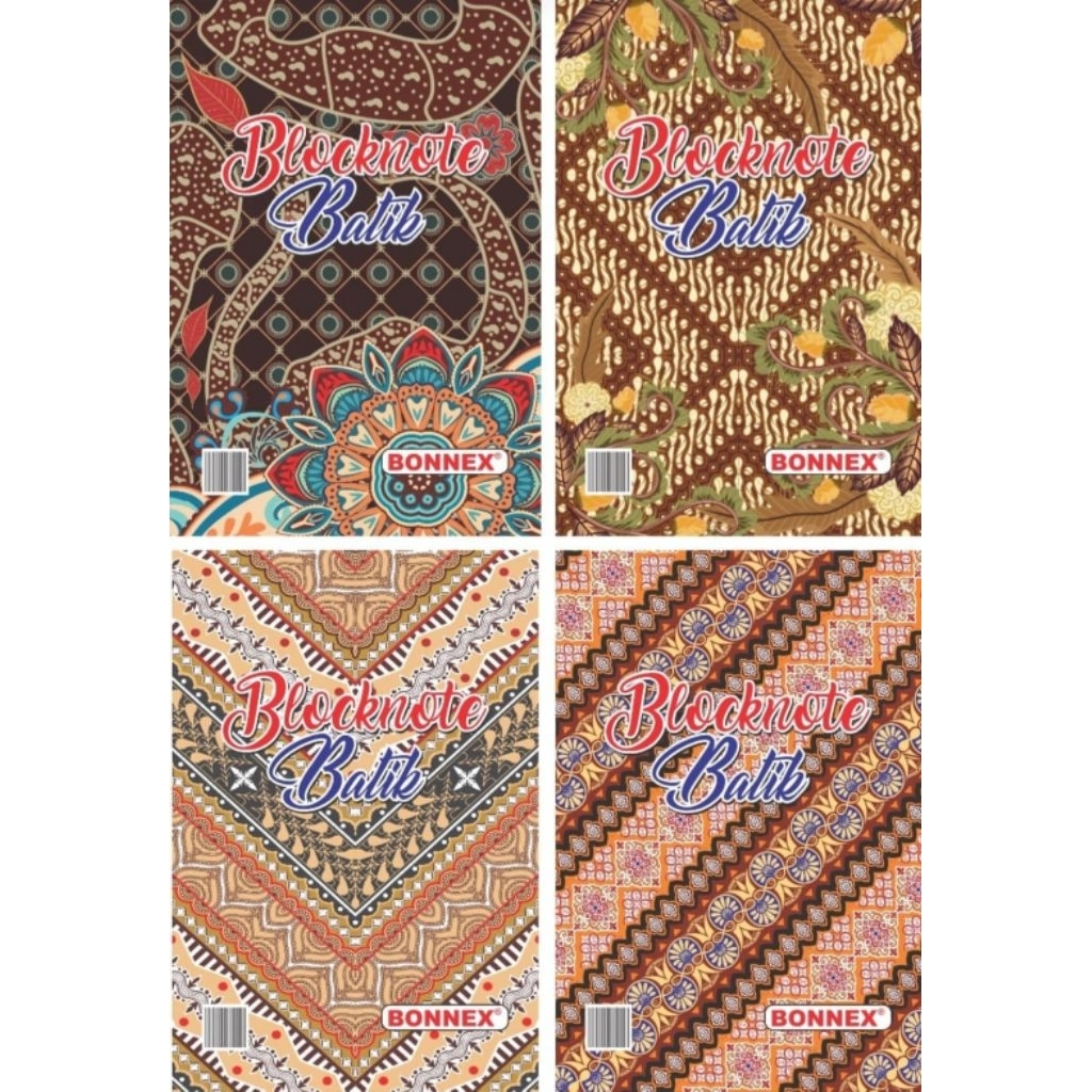 

NOTES BATIK / BLOCK NOTE BATIK A5 BONNEX ISI 12 PCS