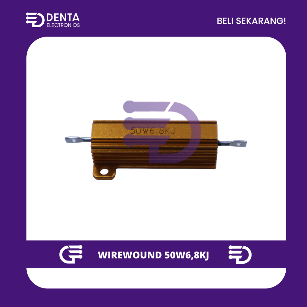 50W6.8KJ (50W 6.8K OHM 5%) RX24 RESISTOR WIREWOUND GOLD