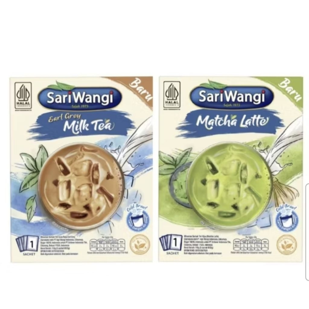 

Sariwangi Matcha Latte/Earl Grey Milk Tea isi 22 g