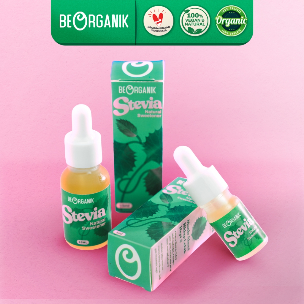 

Beorganik Stevia Liquid 15ML Natural Sweetener | Pemanis Alami Stevia Cair | Pengganti Gula Tanpa Kalori