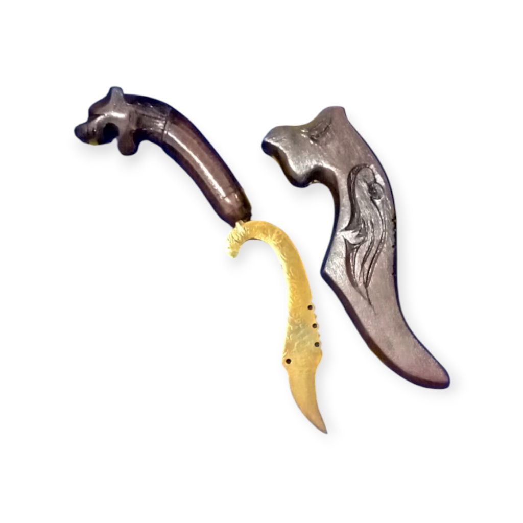 Aksesoris kujang mini kuningan | Souvenir koleksian