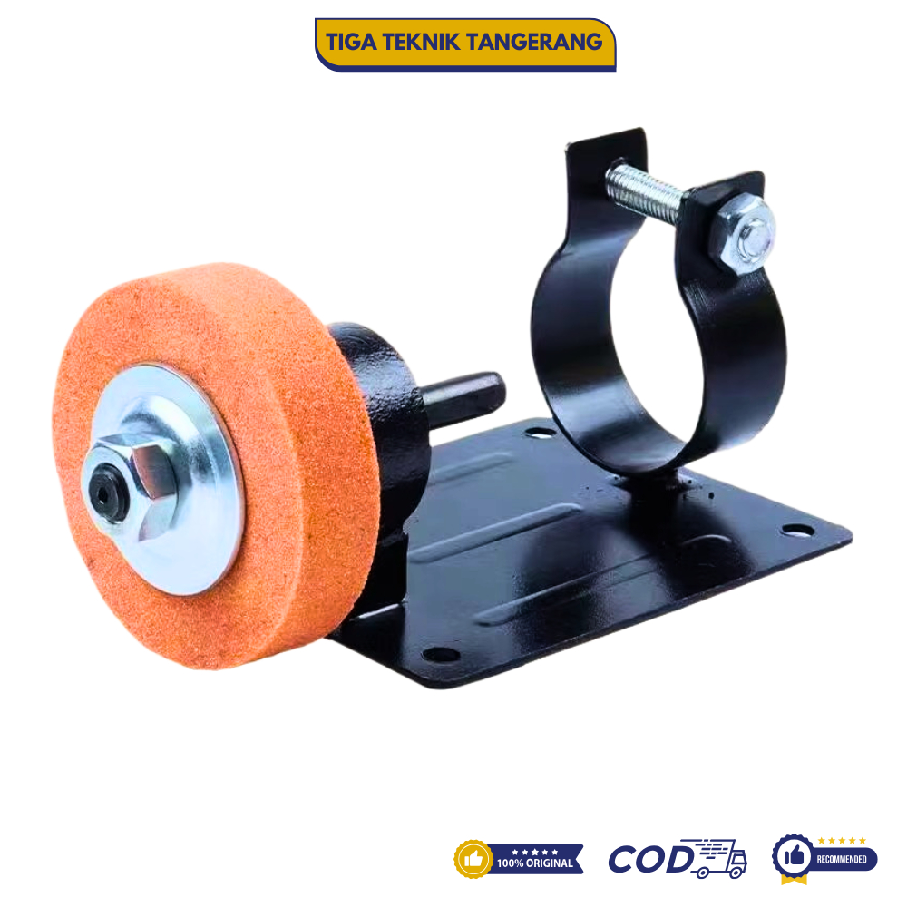 T3 - Set Dudukan Adaptor Gerinda As Panjang Batu Asah
