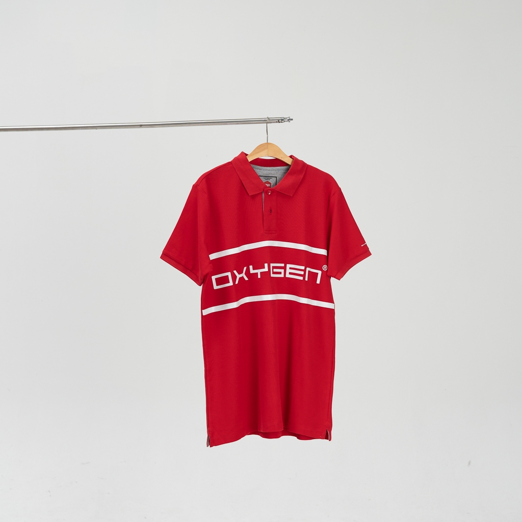 Polo Shirt Oxygen Denim Original Murah Berkualitas - Merah (1231)