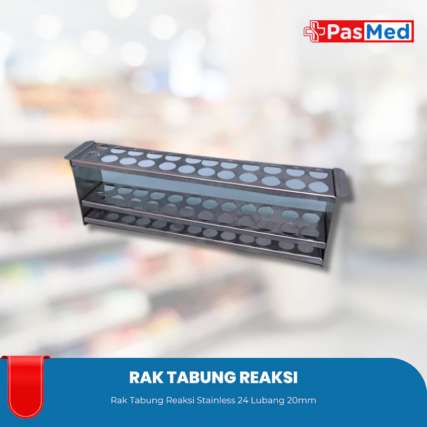Rak Tabung Reaksi Stainless Steel – Tahan Lama & Higienis II PASMED