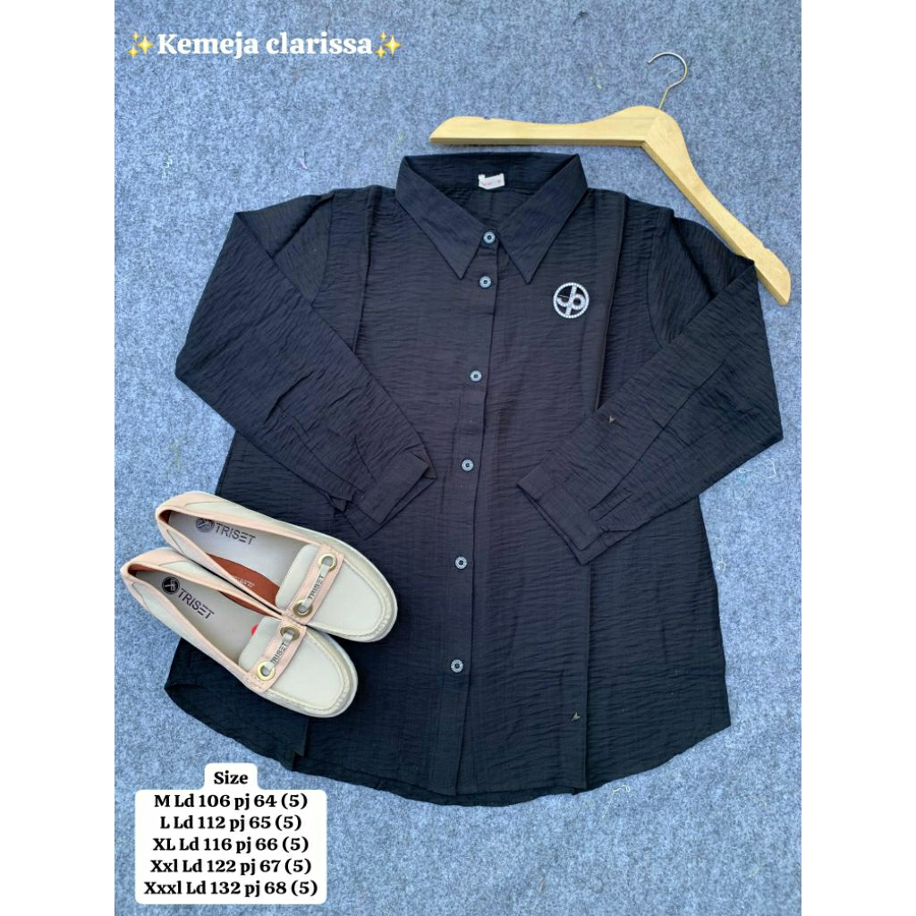 Kemeja polos Clarissa (GESER)