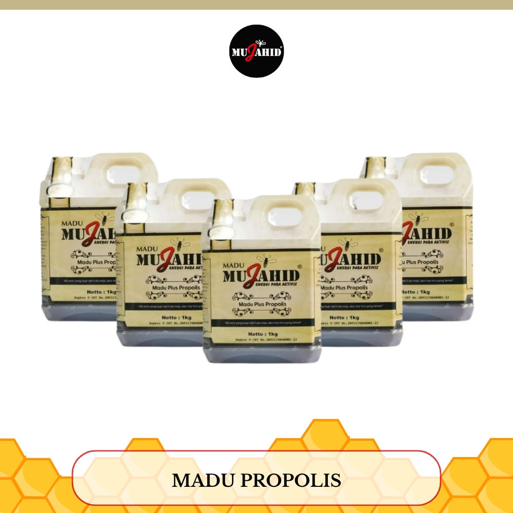 

MUJAHID - Madu Propolis - 1 KG (Paket 5 Pcs)