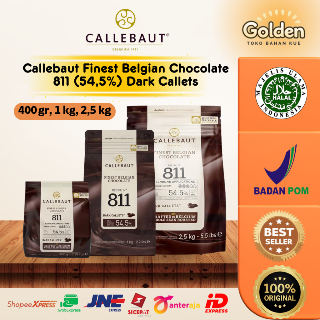 

Callebaut 811 Dark Callets 400 gr, 1 kg, 2,5 kg