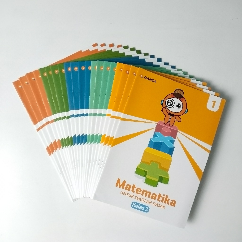 1 Paket Lengkap QANDA Workbook Buku Latihan Matematika Kelas 3 SD