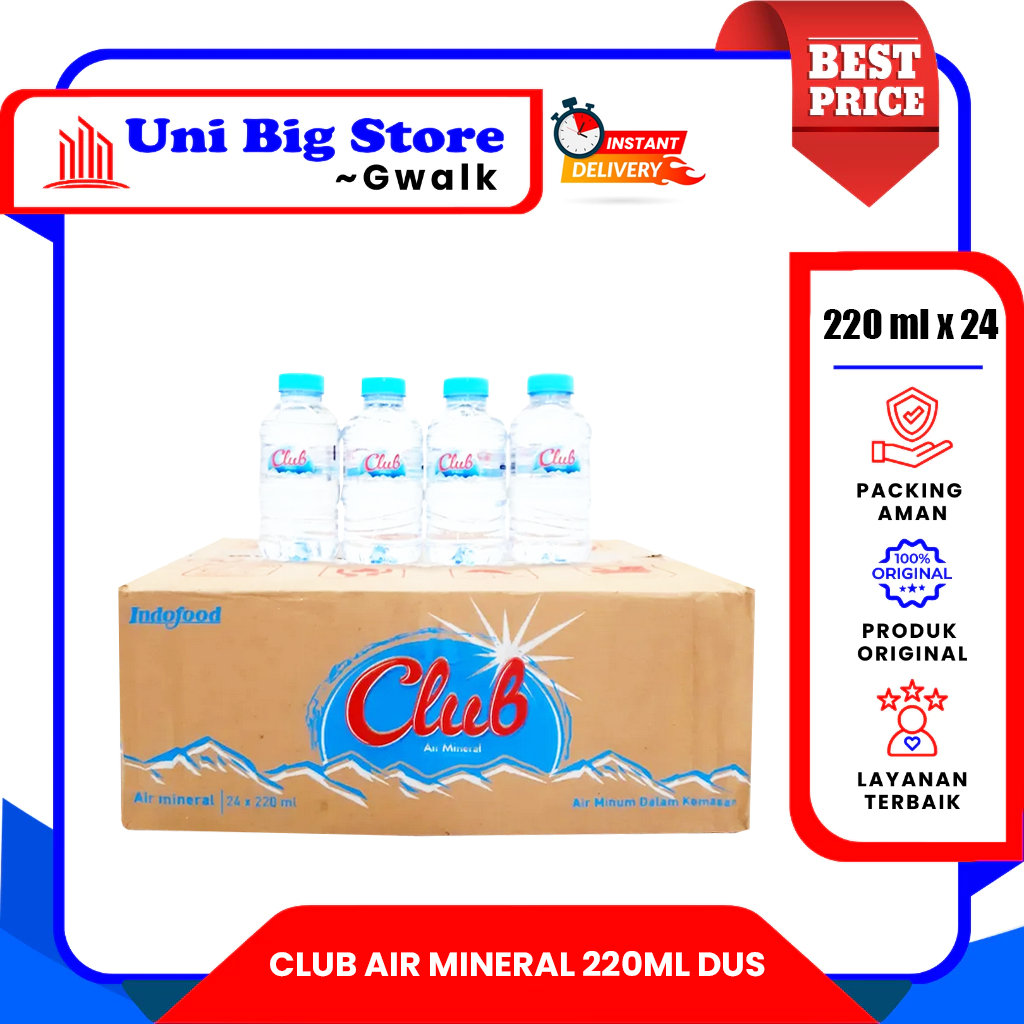 

CLUB AIR MINERAL BOTOL DUS - (220 ml x 24 pcs)