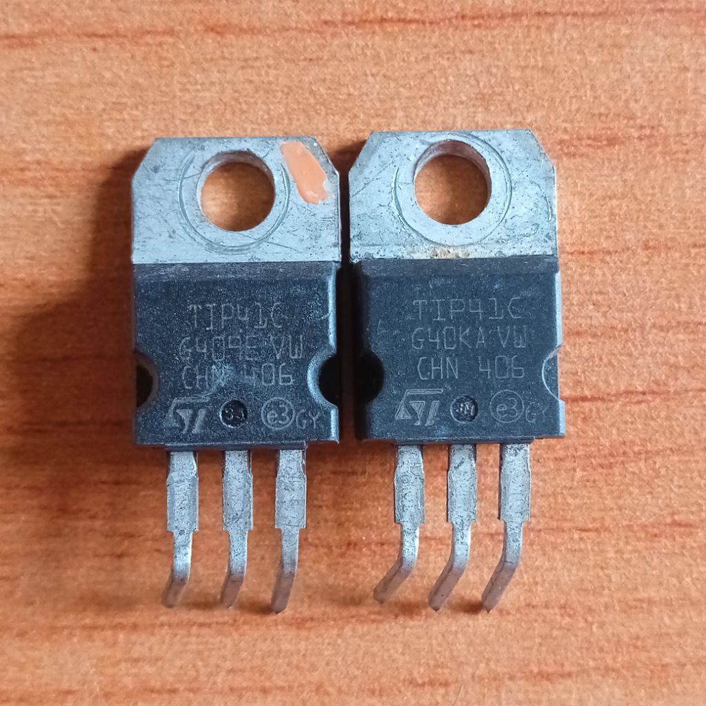 TIP41C ( 6A 100V ) Cabutan Original Sudah Lulus Tes Normal Harga 1 Pcs