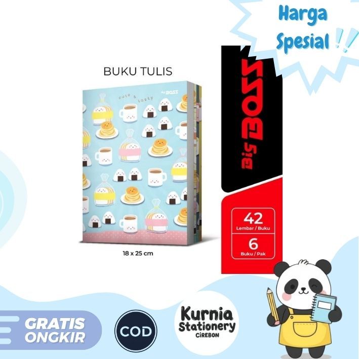 

Buku Tulis Big Boss Isi 42 Lembar ( 1 Pack / 6 Buku)