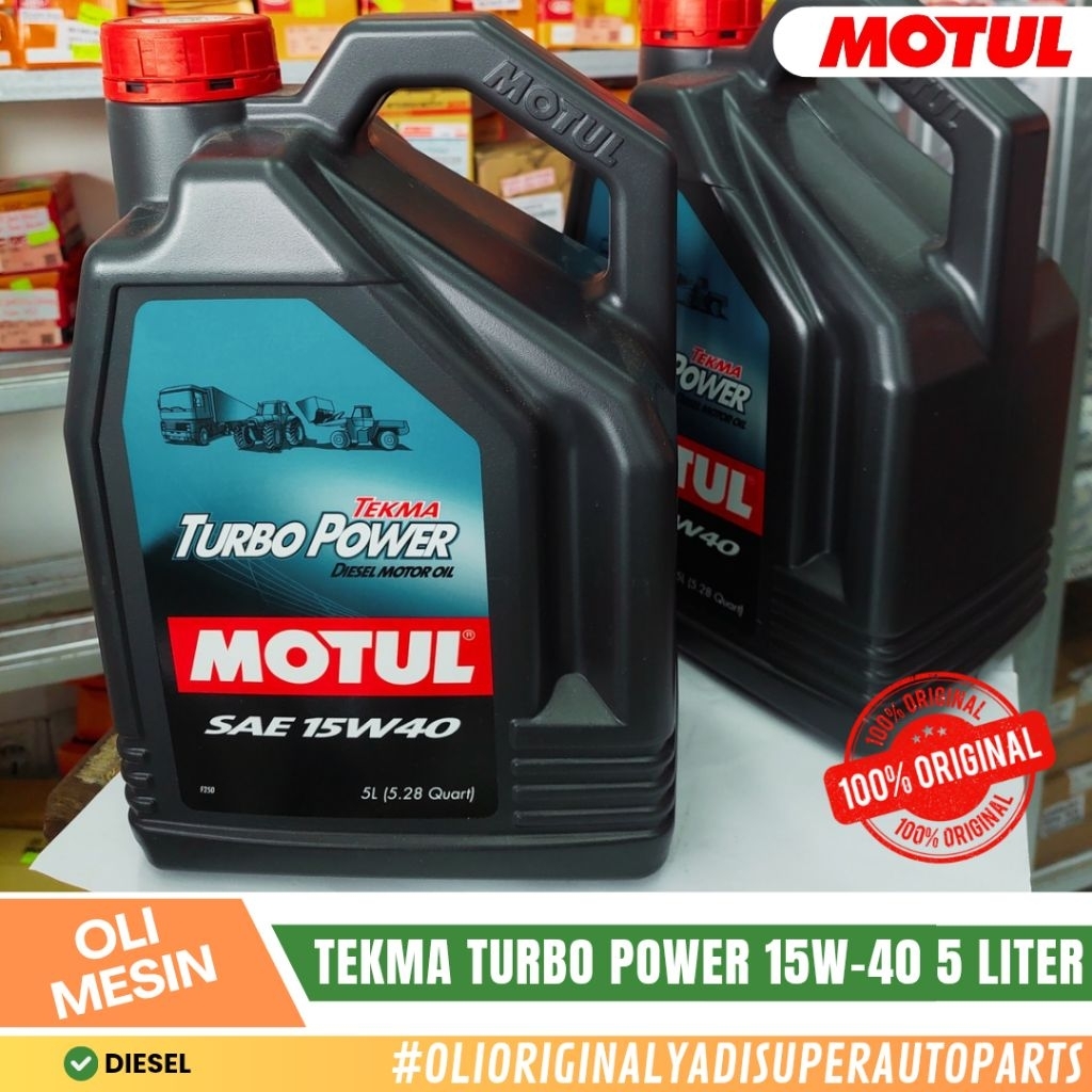 Oli Mesin Diesel Tekma Turbo Power 15W-40 5 Liter