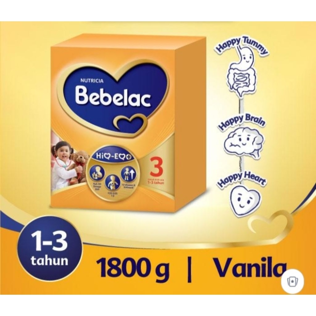 

Bebelac 3 Vanila Susu Pertumbuhan 1800 GR
