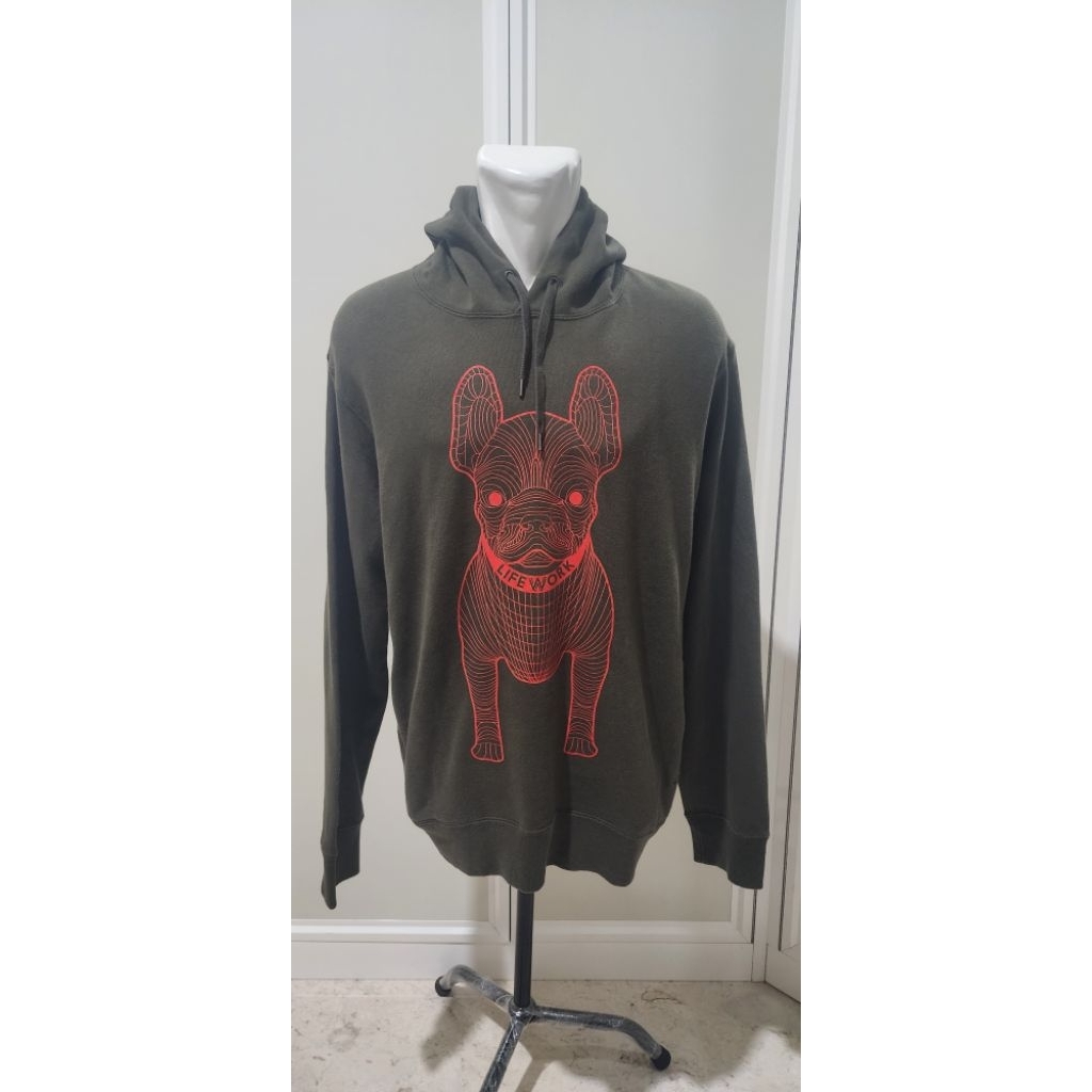 Hoodie Life Work Greean Army