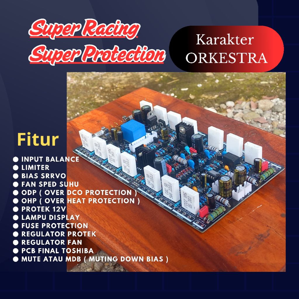 Kit Driver Power Amplifier Al Khidmah Class Ab Full Fitur Protection
