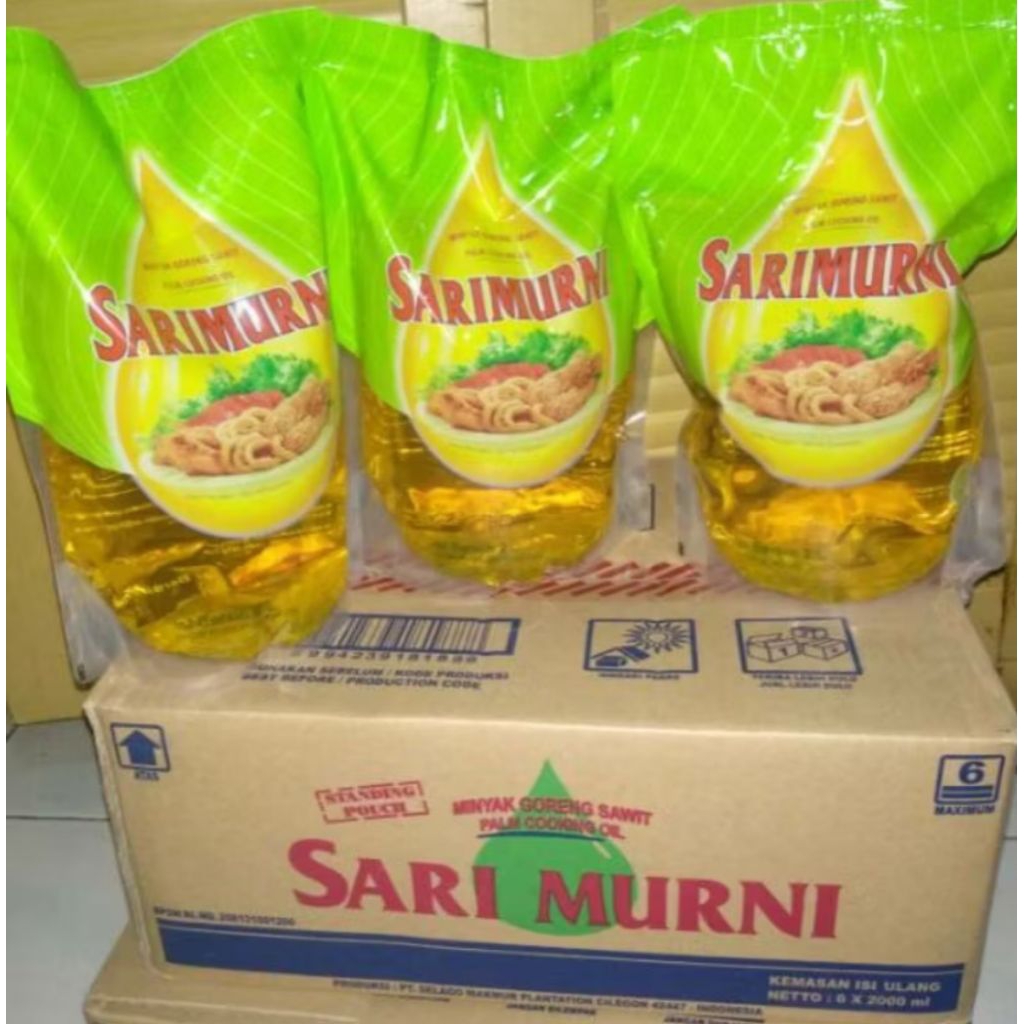 

minyak sari murni 1 dus 2 L