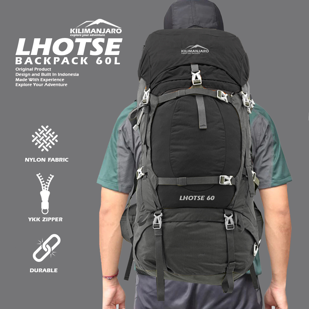 Tas Gunung - Carrier Kilimanjaro Lhotse 60 L - Carrier Tas Ransel Kilimanjaro LHOTSE