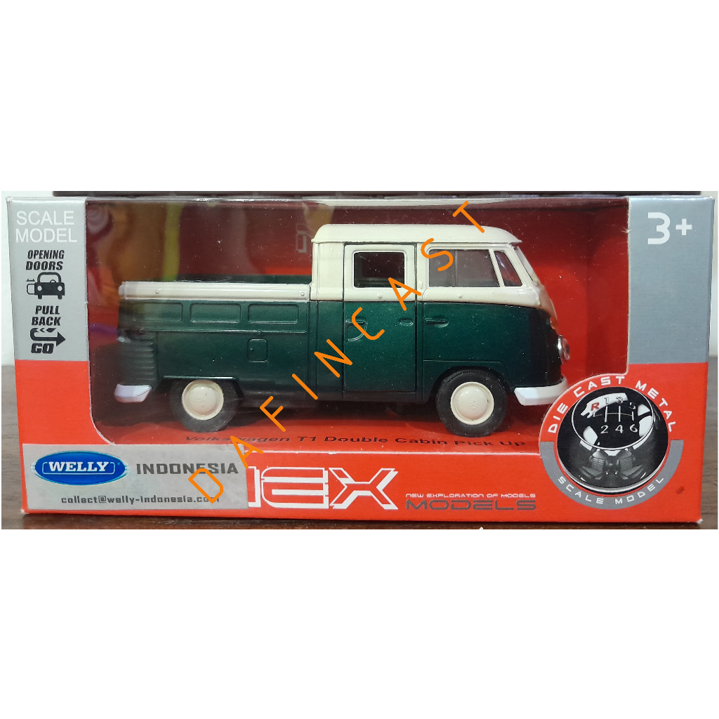 Welly VW volkswagen T1 Double cabin pick up