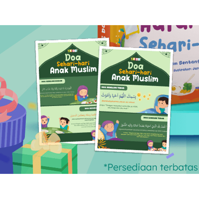 [Mizan Yogyakarta] (TIDAK DIJUAL) POSTER DOA SEHARI-HARI ANAK MUSLIM